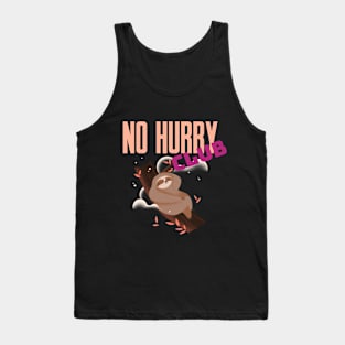 No Hurry Club sloth Tank Top